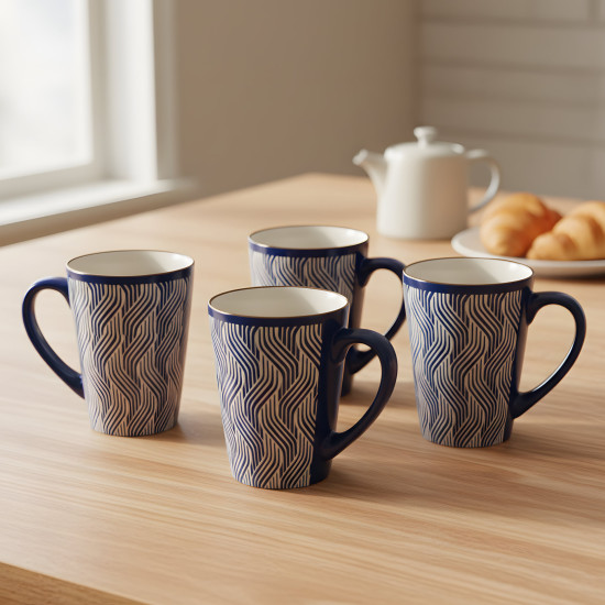 Porcelain Mug Set - 4 Pcs